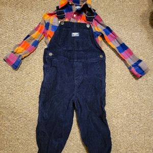 Corduroy Overall Set